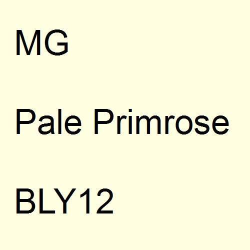 MG, Pale Primrose, BLY12.